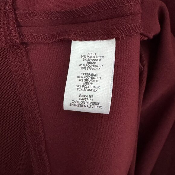 Calvin Klein Burgundy A-Line Dress - Picture 7 of 7